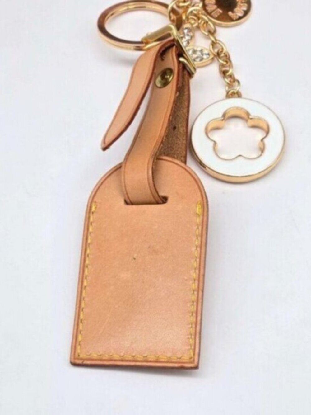 Authentic Louis Vuitton Luggage Tag with Unbranded Keycharm, Keychain, Bagcharm - Picture 5 of 9